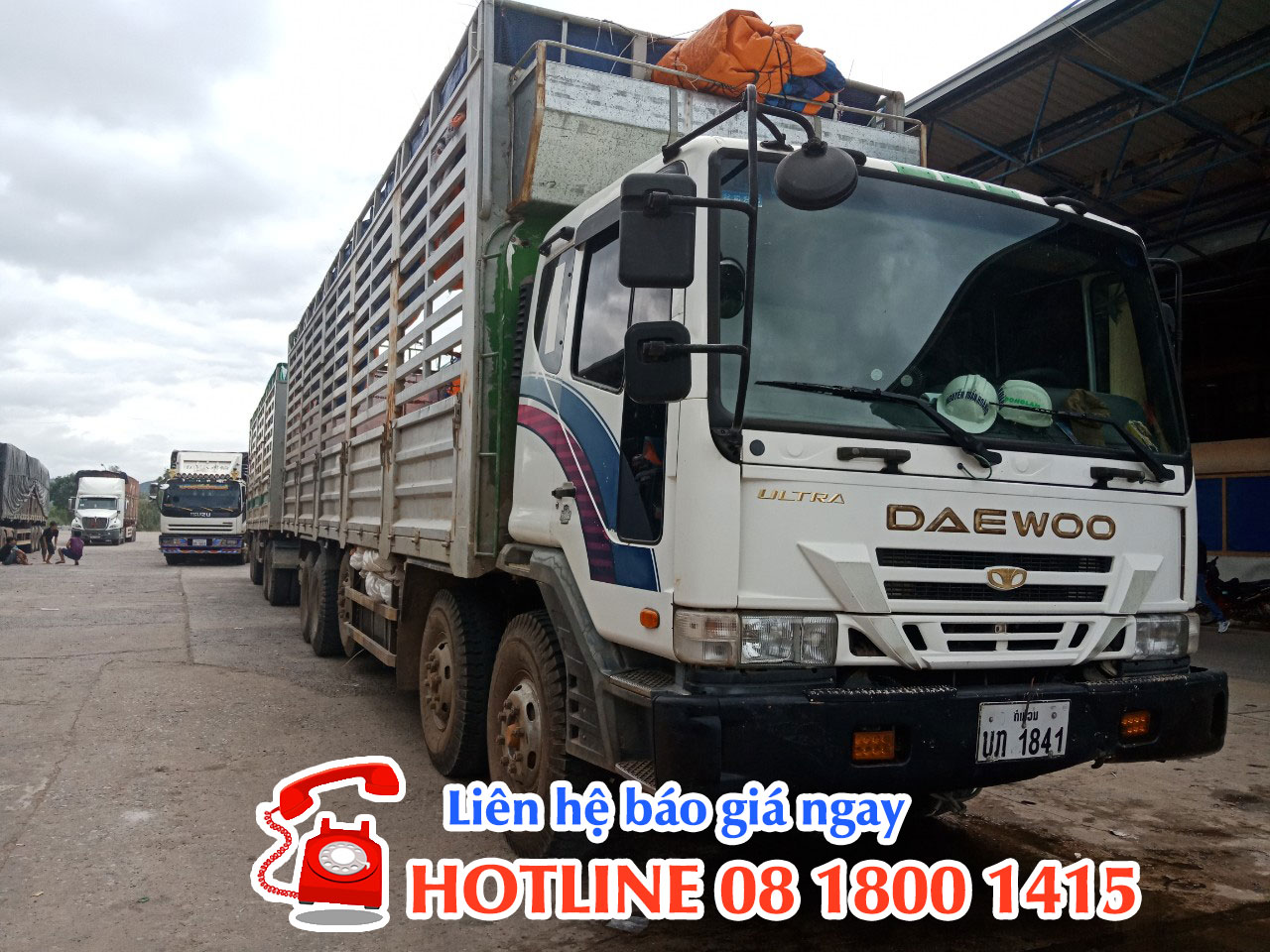 Xe tải Lào, vận chuyển hàng đi Vientiane