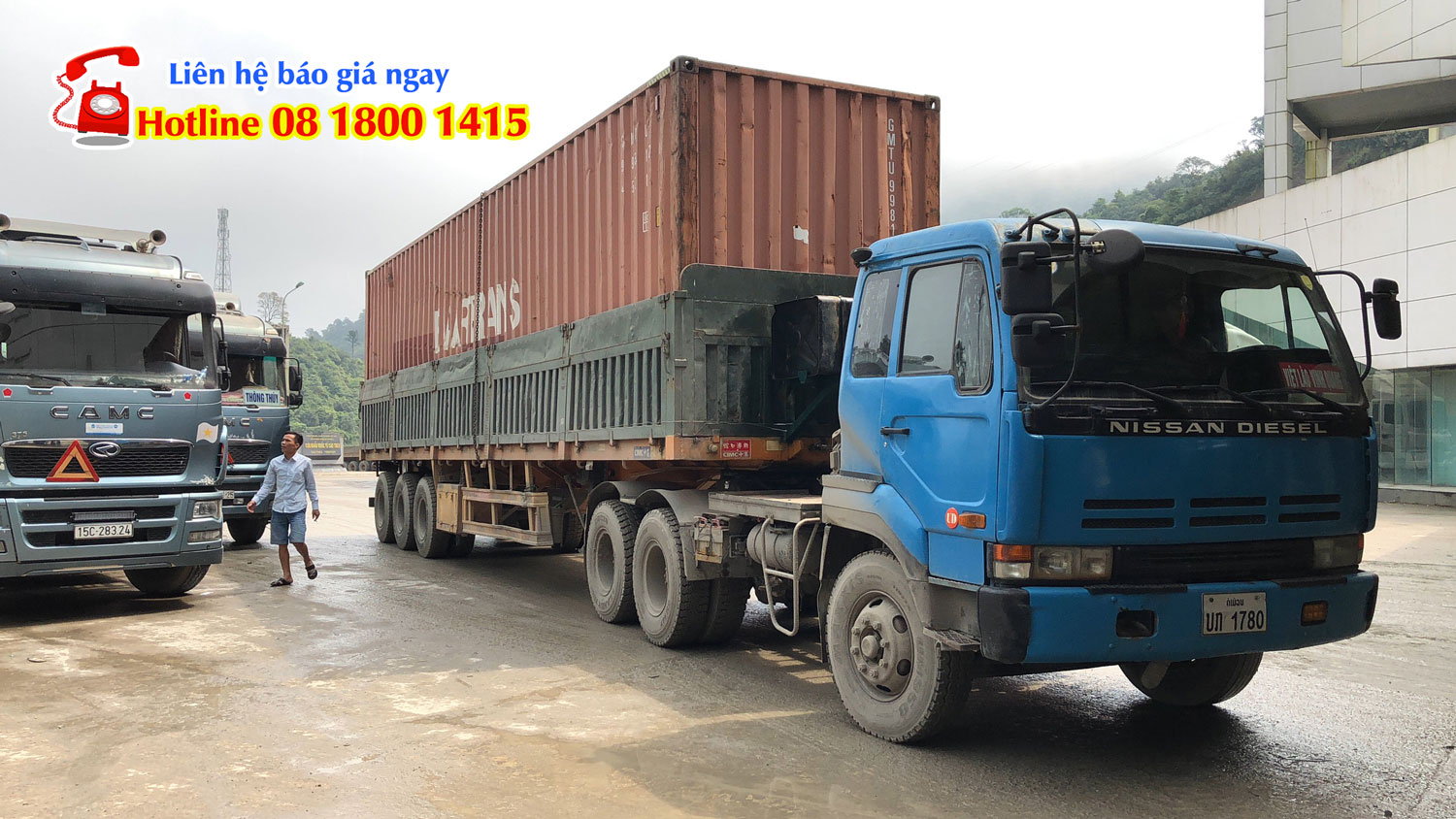 Xe tải vận chuyển hàng hóa từ Hà Nội đi Oudomxay